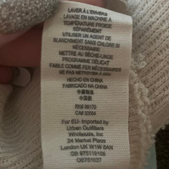 Free People Rainbow Embroidered Accent Long Sleeve Embroidered Thermal XS Boho - Picture 6 of 8